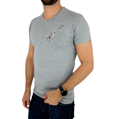 GIOVANNI PERA T-shirt męski biały TGP94 w szpic, serek , gritara, elastan | Sklep GriShop.eu | Koszulki