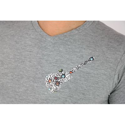 GIOVANNI PERA T-shirt męski biały TGP94 w szpic, serek , gritara, elastan | Sklep GriShop.eu | Koszulki