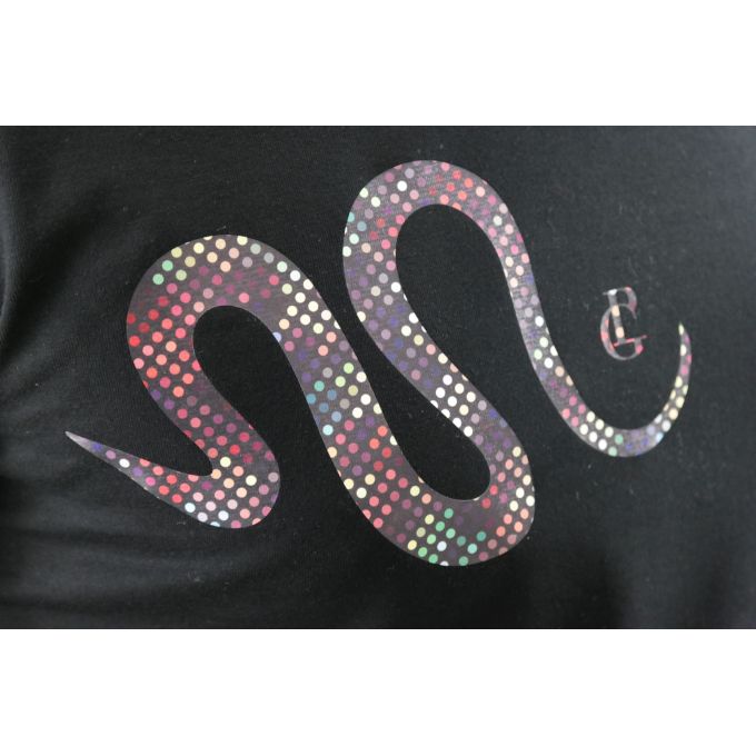 GIOVANNI PERA T-shirt męski czarny TGP72 w szpic, serek , wąż, elastan | Grishop | Koszulki