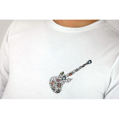 GIOVANNI PERA longsleeve męski T-shirt z długim rękawem TGP93 okrągły, gitara | Sklep GriShop.eu | Koszulki