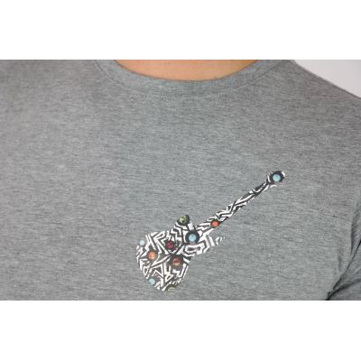 GIOVANNI PERA longsleeve męski T-shirt z długim rękawem TGP88 okrągły, gitara | Sklep GriShop.eu | Koszulki