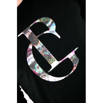 GIOVANNI PERA longsleeve męski T-shirt z długim rękawem TGP90 okrągły, logo GP, elastan | Grishop | Koszulki