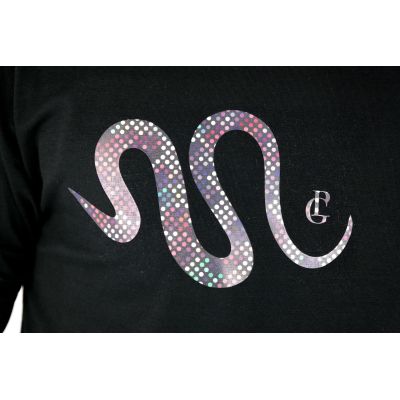 GIOVANNI PERA longsleeve męski T-shirt z długim rękawem TGP91 czarny wąż, okrągły | Sklep GriShop.eu | Koszulki