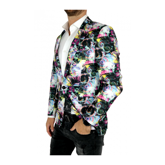 GIOVANNI PERA Marynarka męska kolorowa D603 ślimaki ekskluzywna sceniczna | Sklep GriShop.eu | Marynarki