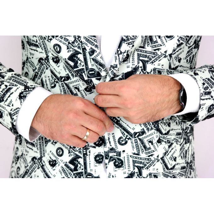 GIOVANNI PERA Marynarka męska jasno zielona D605 dolary pieniądze, banknoty, na impreze na co dzień | Sklep GriShop.eu | Marynar