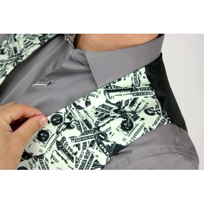 GIOVANNI PERA bezrękawnik, kamizelka męska ekskluzywna casual jasno zielona K605 dolary | Sklep GriShop.eu | Kamizelki