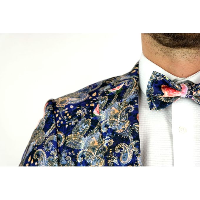 GIOVANNI PERA elegancka mucha muszka kolorowa róże | Sklep GriShop.eu | Galanteria i dodatki