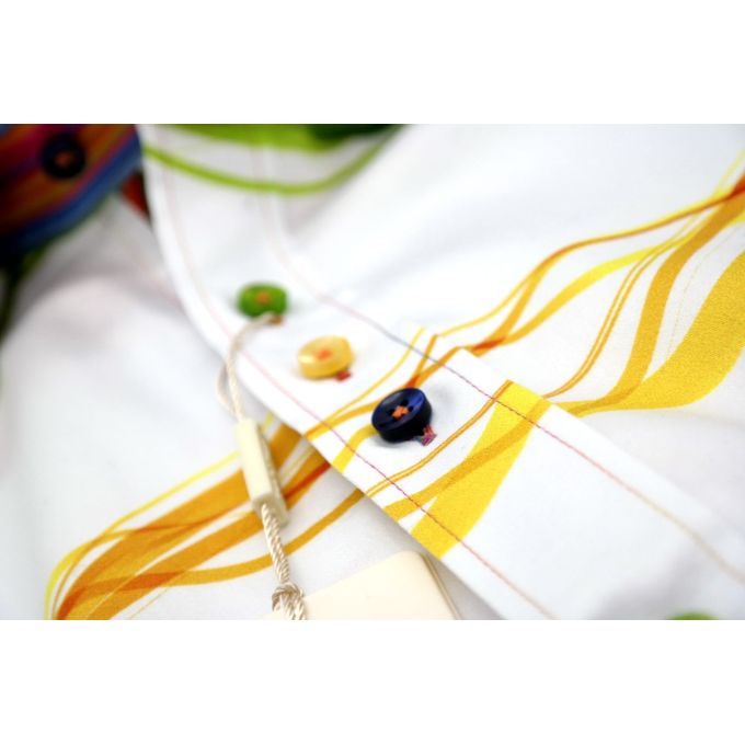 DANIEL BESSI Koszula męska fb731 biała kolorowa | Sklep GriShop.eu | Koszule