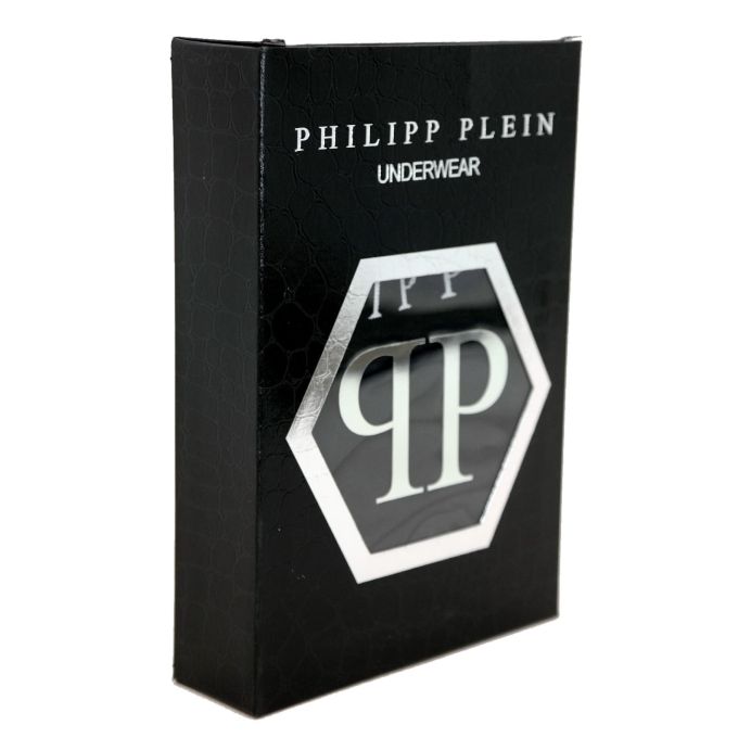 PHILIPP PLEIN T-shirt męski w serek, granatowy | Sklep GriShop.eu | Koszulki