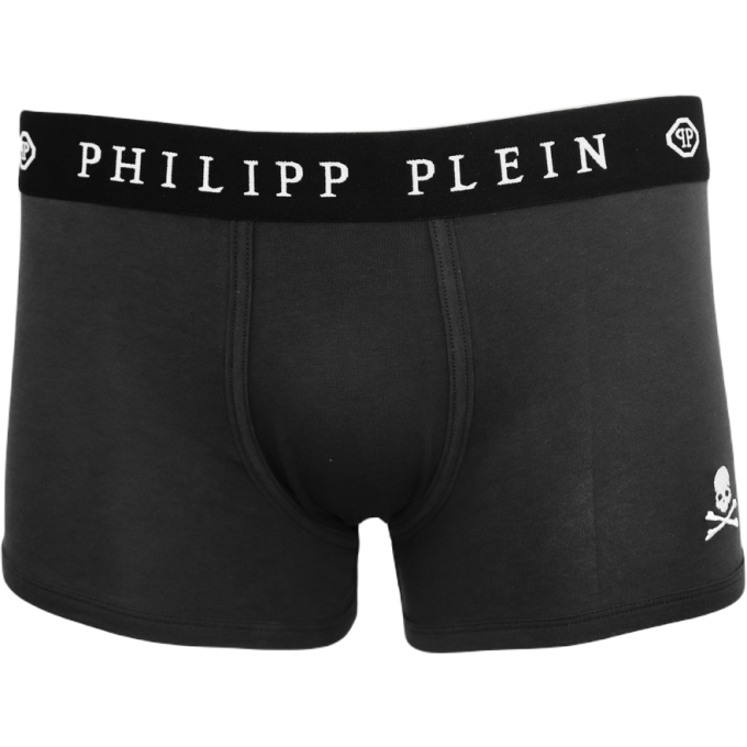 PHILIPP PLEIN Bokserki męskie dopasowane, czarne UUPB01 | Grishop | Galanteria i dodatki