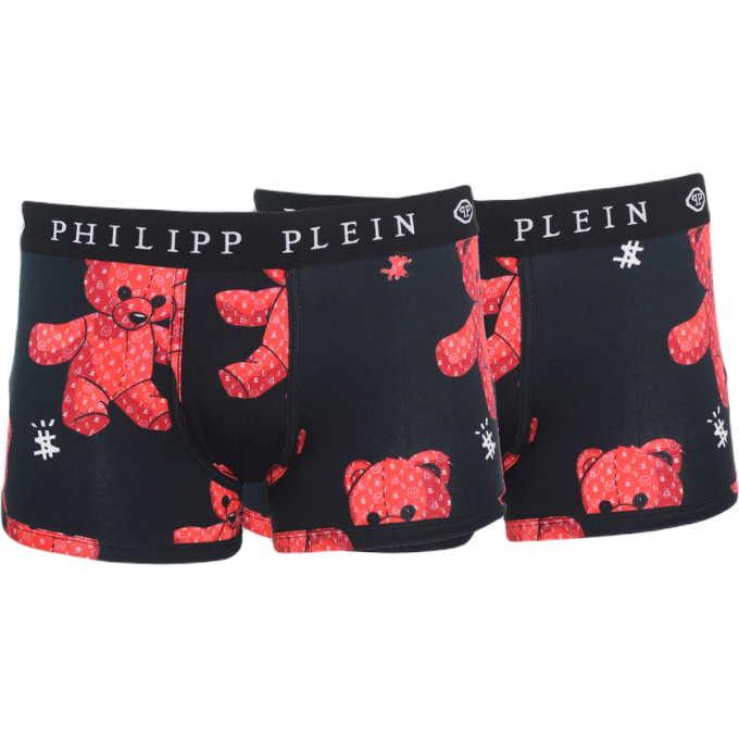 PHILIPP PLEIN Bokserki męskie dopasowane, czarne UUPB21 Teddy | Sklep GriShop.eu | Galanteria i dodatki