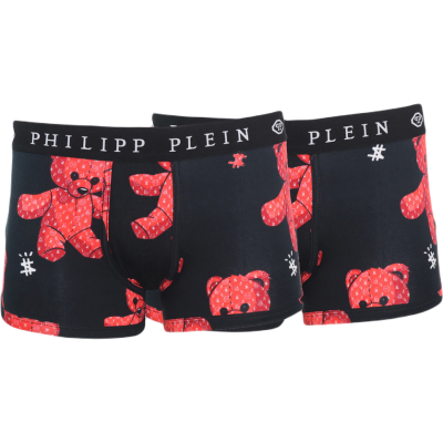 PHILIPP PLEIN Bokserki męskie dopasowane, czarne UUPB21 Teddy | Sklep GriShop.eu | Galanteria i dodatki