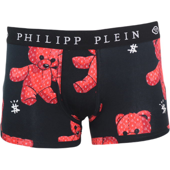 PHILIPP PLEIN Bokserki męskie dopasowane, czarne UUPB21 Teddy | Sklep GriShop.eu | Galanteria i dodatki