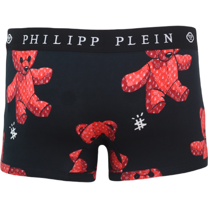 PHILIPP PLEIN Bokserki męskie dopasowane, czarne UUPB21 Teddy | Sklep GriShop.eu | Galanteria i dodatki