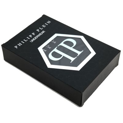 PHILIPP PLEIN Bokserki męskie dopasowane, czarne UUPB21 Teddy | Sklep GriShop.eu | Galanteria i dodatki