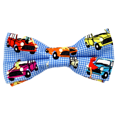GIOVANNI PERA elegancka mucha muszka kolorowa samochody auta kratka mini | Sklep GriShop.eu | Galanteria i dodatki