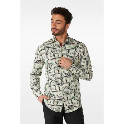 OPPOSUITS Koszula męska dolary, Cashanova | Sklep GriShop.eu | Koszule
