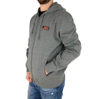 GUESS Bluza męska rozpinana szara BLG2 z kapturem