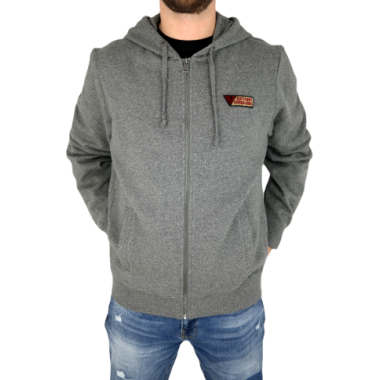 GUESS Bluza męska rozpinana szara BLG2 z kapturem