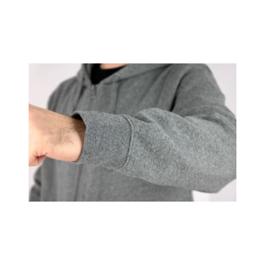 GUESS Bluza męska rozpinana szara BLG2 z kapturem