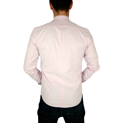 DANIEL BESSI Koszula męska fb017L jasny róż, lycra | Sklep GriShop.eu | Koszule