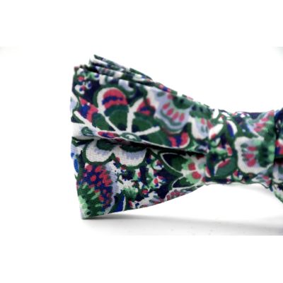 GIOVANNI PERA elegancka mucha muszka kolorowa kwiatki | Sklep GriShop.eu | Muszki