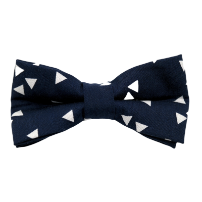 GIOVANNI PERA elegancka mucha muszka granatowa w trójkąty | Sklep GriShop.eu | Muszki