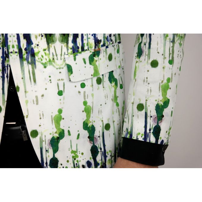 MARCO MILANO Marynarka męska M07 kolorowa farba zielona niebieska, biała | Sklep GriShop.eu | Marynarki