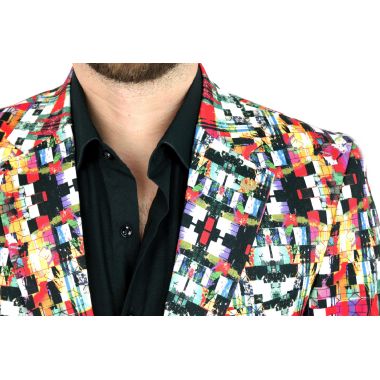 MARCO MILANO Marynarka męska M01 kolorowa, wesoła kostka | Sklep GriShop.eu | Marynarki 2