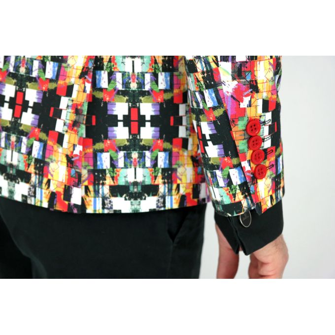 MARCO MILANO Marynarka męska M01 kolorowa, wesoła kostka | Sklep GriShop.eu | Marynarki