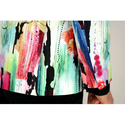 MARCO MILANO Marynarka męska M13 kolorowa w pasy, kwiatki wesoła | Sklep GriShop.eu | Marynarki