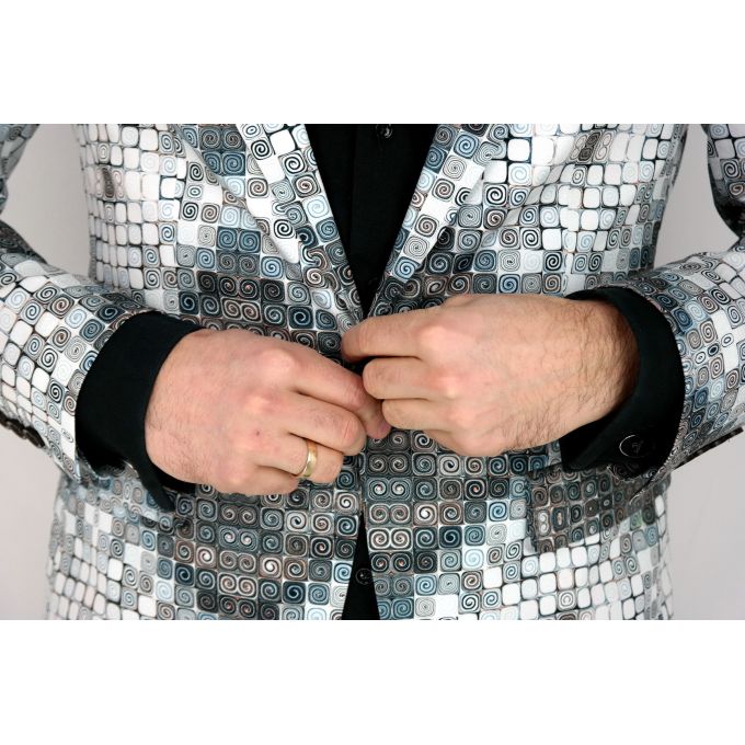 MARCO MILANO Marynarka męska M03 kolorowa mozaika, kafelki | Sklep GriShop.eu | Marynarki