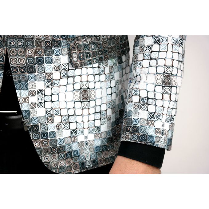 MARCO MILANO Marynarka męska M03 kolorowa mozaika, kafelki | Sklep GriShop.eu | Marynarki