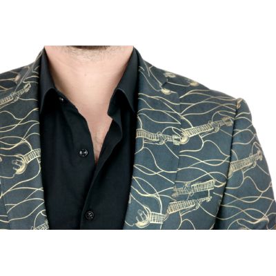 GIOVANNI PERA Marynarka męska D802 muzyczna, grafitowa, imprezowa, gitary, casual | Sklep GriShop.eu | Strona główna