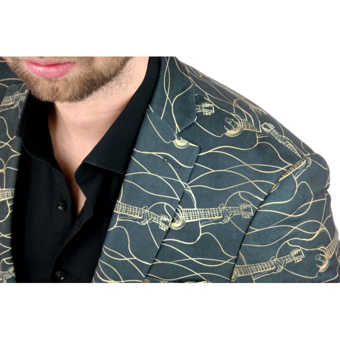 GIOVANNI PERA Marynarka męska D802 muzyczna, grafitowa, imprezowa, gitary, casual | Sklep GriShop.eu | Strona główna