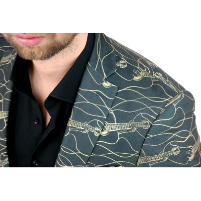 GIOVANNI PERA Marynarka męska D802 muzyczna, grafitowa, imprezowa, gitary, casual | Sklep GriShop.eu | Strona główna