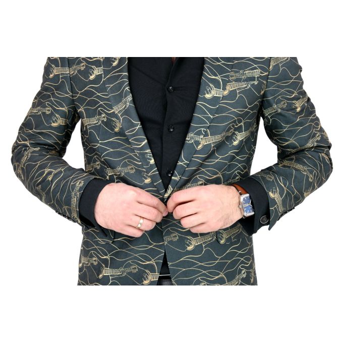 GIOVANNI PERA Marynarka męska D802 muzyczna, grafitowa, imprezowa, gitary, casual | Sklep GriShop.eu | Strona główna