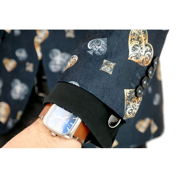 GIOVANNI PERA Marynarka męska D806 imprezowa, gra, poker, karty, casual, granatowa,srebrna, złota | Sklep GriShop.eu | Strona gł