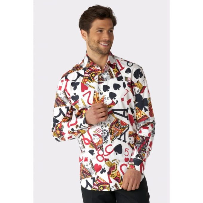 OPPOSUITS Koszula męska King of Clubs O22 kolorowa, karty do gry, poker | Sklep GriShop.eu | Koszule