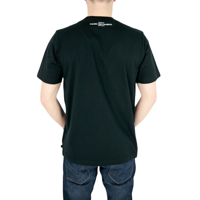 DIESEL T-shirt męski TDSL38 czarny z nadrukiem | Sklep GriShop.eu | Strona główna