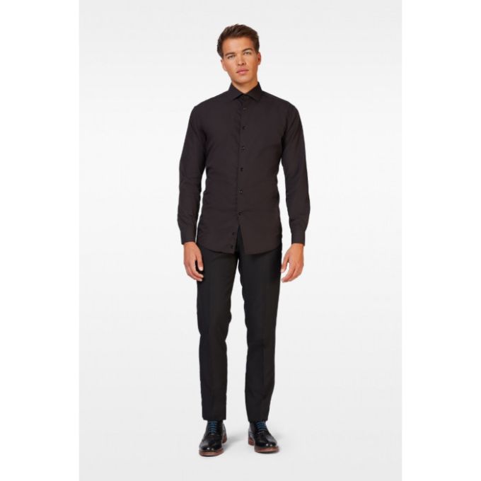 OPPOSUITS Koszula męska gładka czarna | Sklep GriShop.eu | Koszule