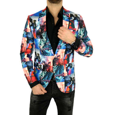 GIOVANNI PERA Marynarka męska D807 imprezowa, casual, kolorowa, zdjęcia, muzyczna | Sklep GriShop.eu | Strona główna 2