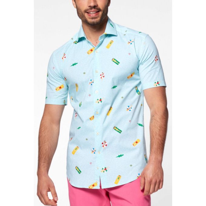 OPPOSUITS Koszula męska krótki rękaw, kolorowa plaża wakacje | Sklep GriShop.eu | Koszule