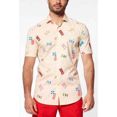 OPPOSUITS Koszula męska krótki rękaw, kolorowa plaża wakacje BEACH LIFE | Sklep GriShop.eu | Koszule