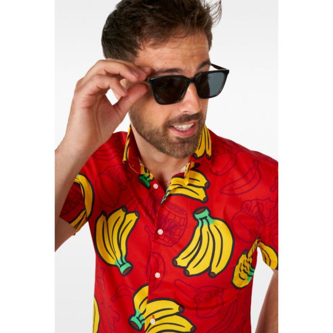 OPPOSUITS Koszula męska krótki rękaw, czerwona DONKEY KONG w banany | Sklep GriShop.eu | Koszule