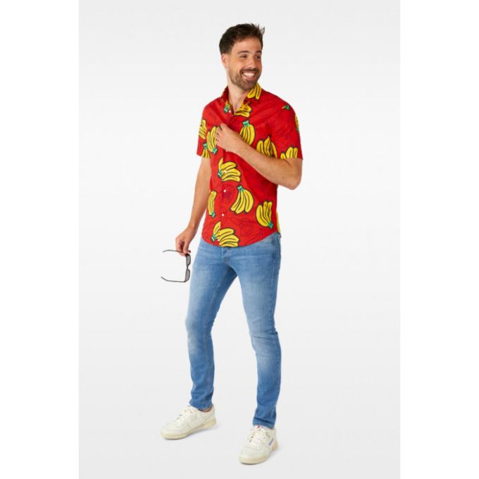 OPPOSUITS Koszula męska krótki rękaw, czerwona DONKEY KONG w banany | Sklep GriShop.eu | Koszule