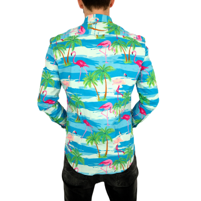 OPPOSUITS Koszula męska kolorowa w FLAMINGI, palmy | Sklep GriShop.eu | Koszule