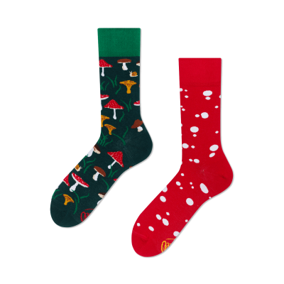 MANY MORNINGS skarpetki wesołe kolorowe, Meet The Shrooms, grzyby, muchomory | Sklep GriShop.eu | Galanteria i dodatki