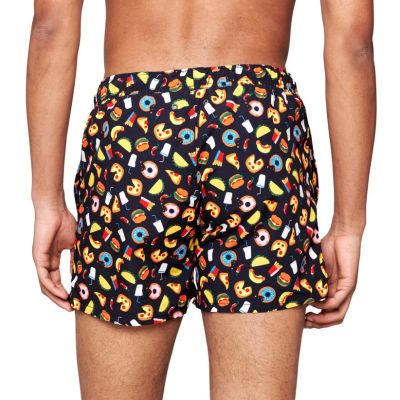 HAPPY SOCKS Spodenki, Szorty kąpielowe męskie jedzenie czarne JUN116-9300 JUNK FOOD | Sklep GriShop.eu | Strona główna