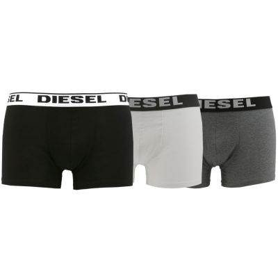 DIESEL Bokserki męskie 3pak czarne, szare, białe BDS6 | Sklep GriShop.eu | Galanteria i dodatki